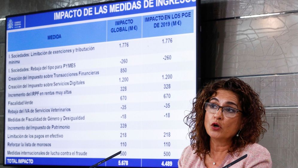 Foto: La ministra de Hacienda, MarÃ­a JesÃºs Montero. (EFE)