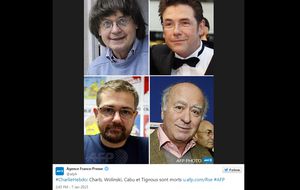 Medios y dibujantes de todo el mundo homenajean a los fallecidos en el ataque a Charlie Hebdo