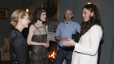 La duquesa de Cambridge visita el rodaje de la serie 'Downton Abbey'
