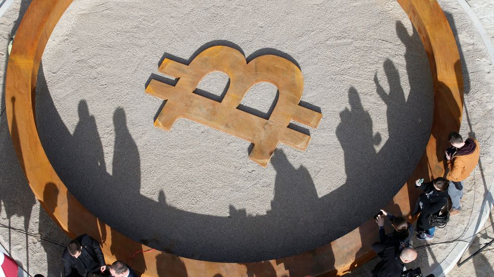 Foto: 'Monumento' al bitcoin. (Reuters)