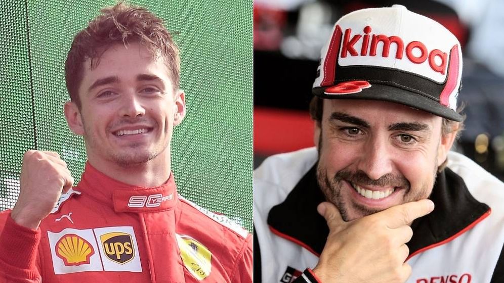 Foto: Â¿CoincidirÃ¡n Charles Leclerc y Fernando Alonso en Ferrari en 2021? (Montaje: EC)