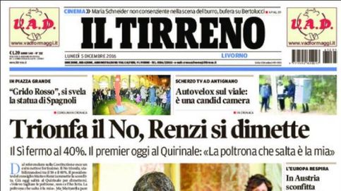 Las portadas de los diarios europeos tras el referéndum de Italia