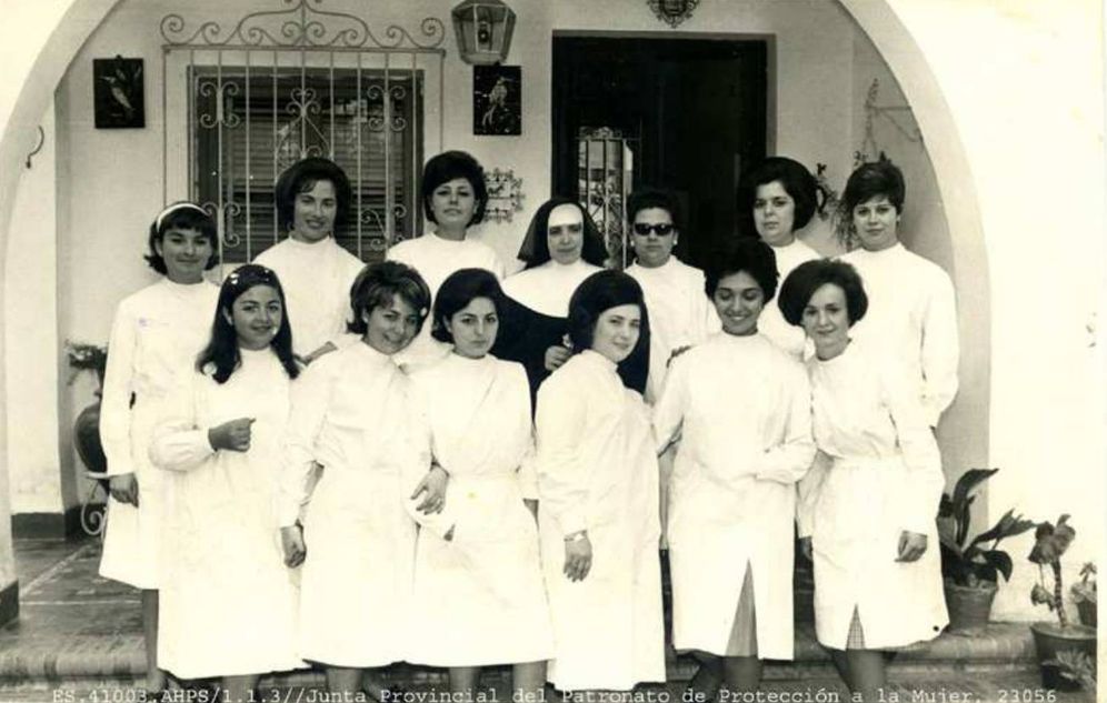 Foto: Menores del Patronato de Sevilla. (Imagen del archivo histórico de la Junta de Andalucía)