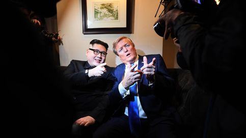 Los imitadores de Kim Jong-un y Donald Trump, antes de la cumbre de Vietnam