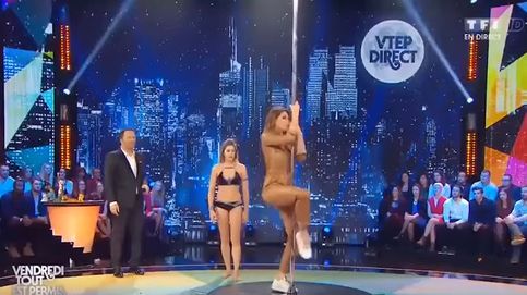 Miss Francia se la pega haciendo 'pole dance'
