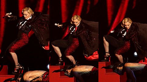 La aparatosa caída de Madonna en los Brit Awards 