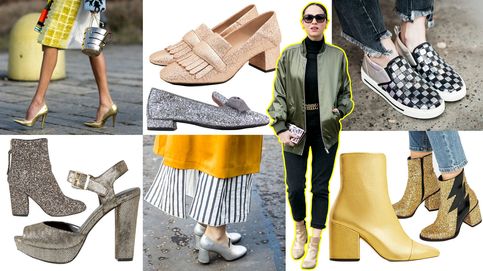  Zapatos metalizados, la nueva obsesión de Olivia Palermo y de todo el mundo
