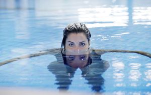 Alba Cabello, una sirena en las piscinas del Mundial 1986