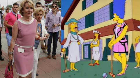 Esperanza Aguirre convertida en una Marge Simpson pija y otros looks para ir a los toros