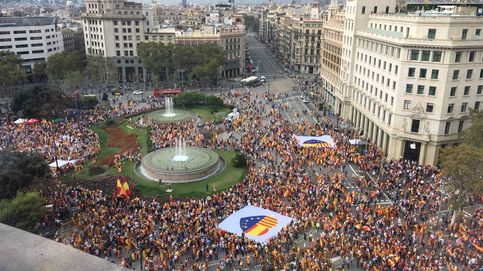 Las fotos de las tres manifestaciones, a favor y en contra del 12-O, en Barcelona