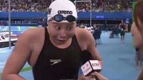 La incontenible alegría de la nadadora Fu Yuanhui, bronce en Río 2016, al conseguir batir su marca personal