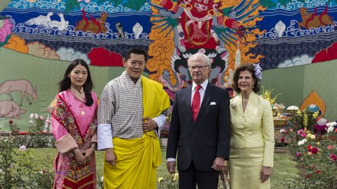Los reyes de Suecia, seducidos por los colores de Bután