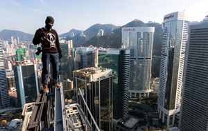 Escalando los rascacielos de Hong Kong