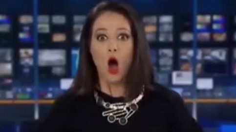 Una presentadora australiana, 'pillada' por sus compañeros en pleno directo