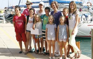 Letizia posa con la Familia Real en Mallorca