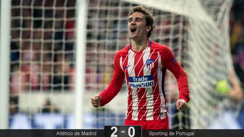 Las mejores imágenes de la victoria del Atlético de Madrid ante el Sporting en Europa League