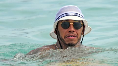 Lewis Hamilton, 'un 'rodríguez' cualquiera, pero en las playas de Barbados