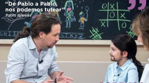 Pablo Iglesias, encantado con 'mini Pablo': piensa en contratarle si gana las elecciones