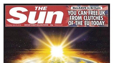 La prensa británica e internacional se vuelca con el Brexit: 'The Sun' defiende la salida
