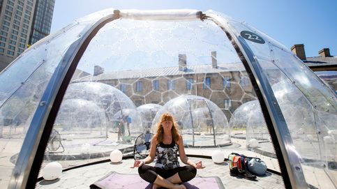 Instalan cúpulas individuales para practicar yoga en Toronto sin miedo al coronavirus