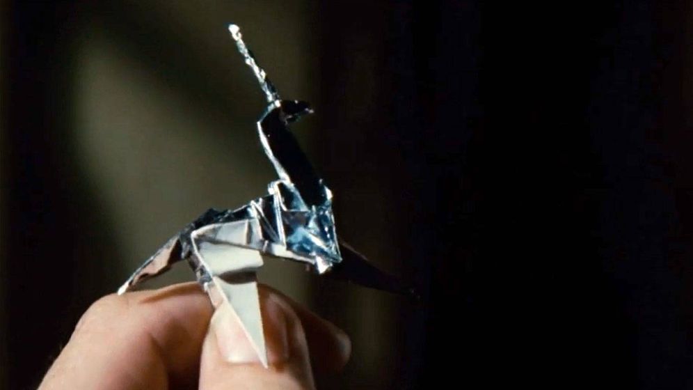 Foto: Â¿Humanos o replicantes? El unicornio de origami de 'Blade Runner'