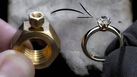Así se transforma una simple tuerca en un anillo de diamante