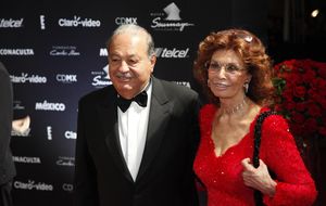 Carlos Slim, el perfecto anfitrión en el cumpleaños de Sophia Loren