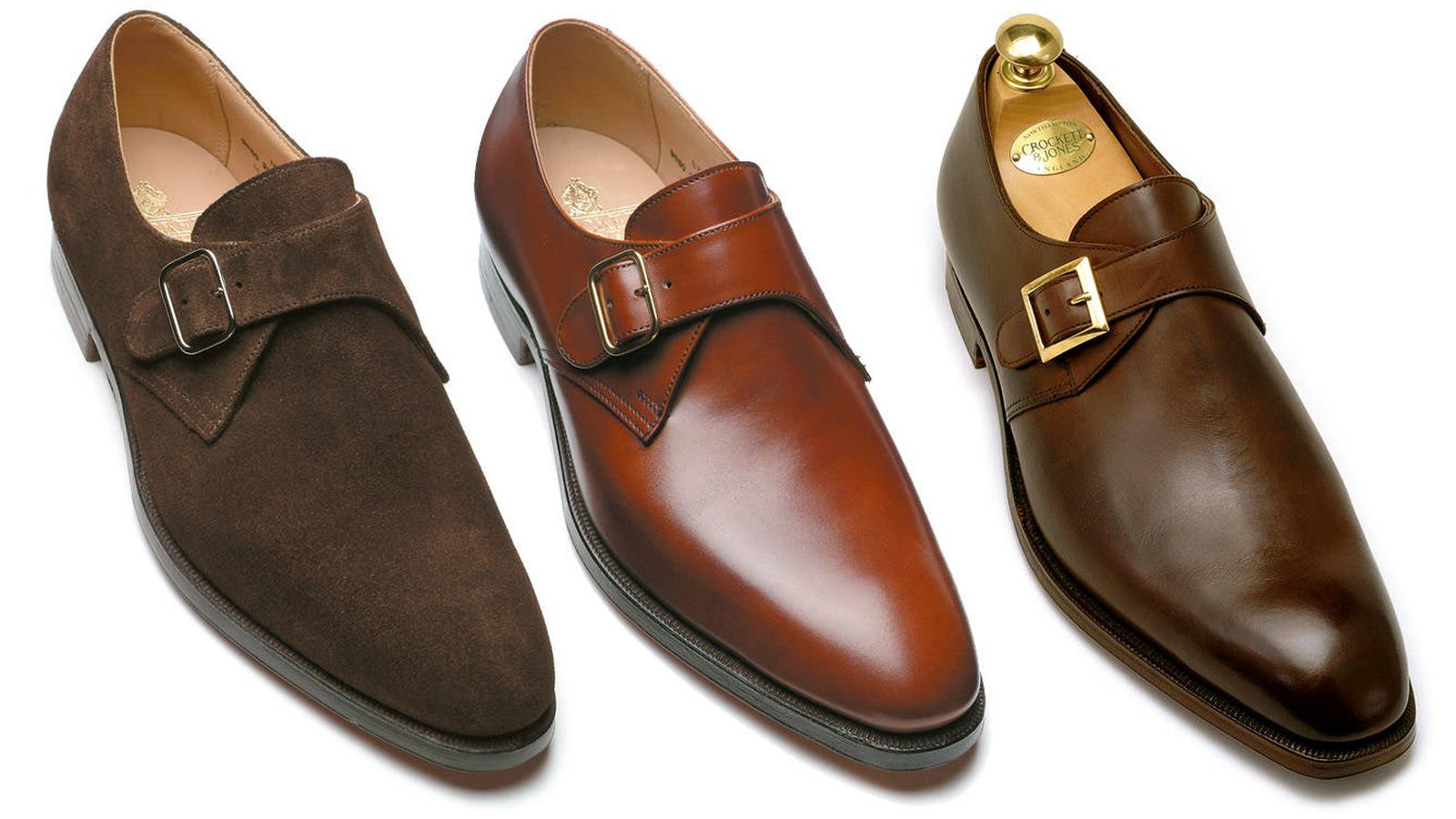 Zapatos monk Crockett & Jones de Ante de color Marrón para hombre Hombre Zapatos de Zapatos sin cordones de Zapatos con hebilla 