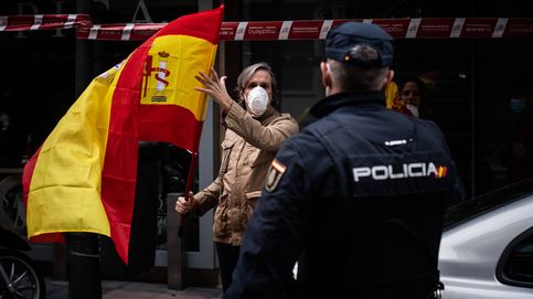 Fuerte despliegue policial ante las protestas en el distrito de Salamanca