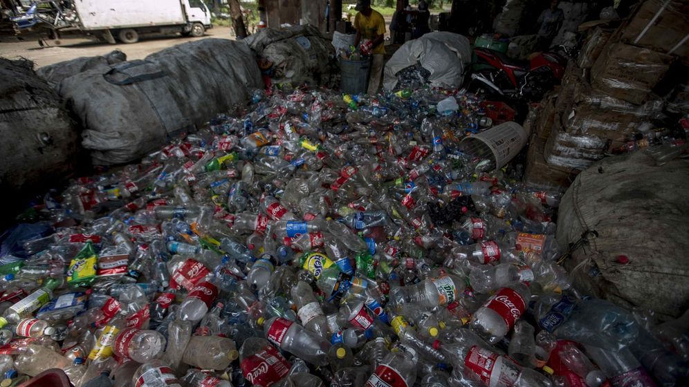 Foto: Estación de reciclaje de plásticos. Foto: EFE Jorge Torres
