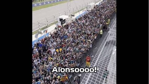 Fernando Alonso responde con un emotivo mensaje a esta increíble bienvenida de sus fans