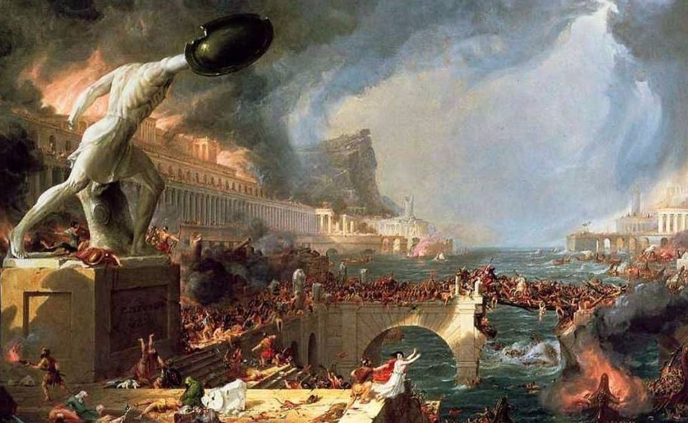 Foto: La caída del Imperio romano (Thomas Cole, 1836)