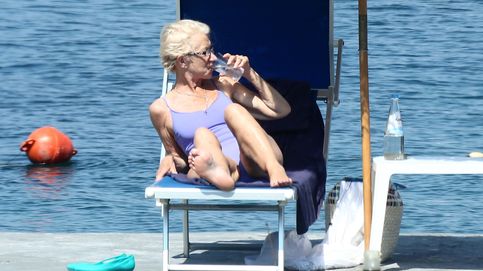 Helen Mirren, una solitaria sirena en aguas de Ischia