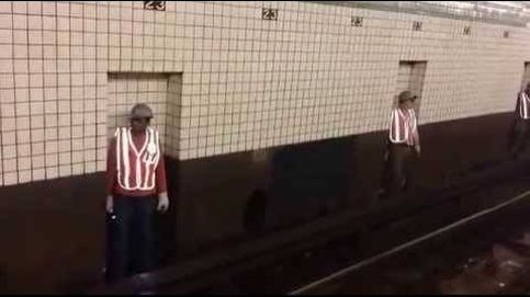 ¿Dónde van los trabajadores del metro cuando llega el tren?