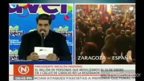Maduro canta el 'Que viva España' después de atizar a Pedro Sánchez: Usted no es un presidente electo