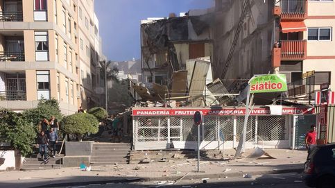 El derrumbe de un edificio de viviendas en Tenerife, en imágenes