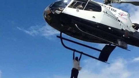 Cae desde un helicóptero por intentar ver el féretro de un empresario en Kenia