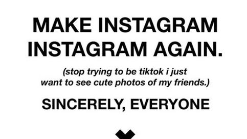 Los usuarios de Instagram alzan la voz y piden que la red social no se convierta en TikTok