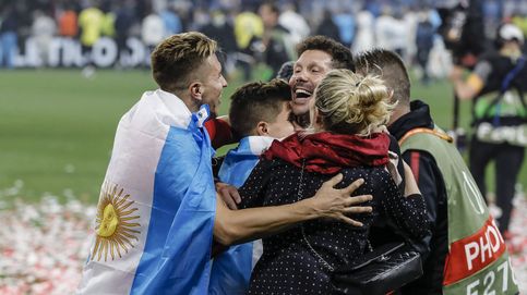 De Torres a Simeone: los jugadores del Atlético celebran la victoria con sus retoños