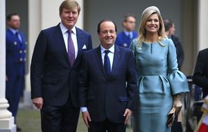 Máxima de Holanda deslumbra en su encuentro con Hollande