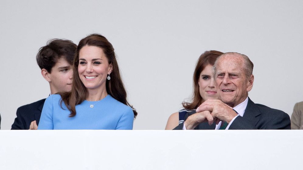 Foto: La duquesa de Cambridge y el príncipe Felipe en 2016. (Getty)