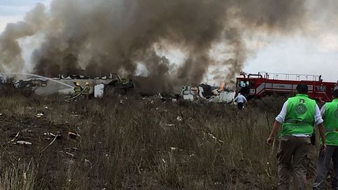 Las imágenes del accidente de avión en México