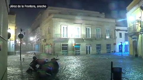 Jerez, inundada durante cinco horas