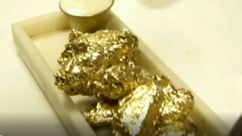 La última moda gastronómica: alitas de pollo bañadas en oro