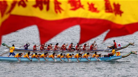 Los Barcos Dragón llegan a las aguas de Hong Kong