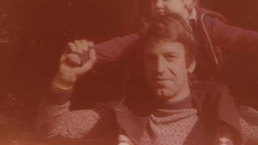 Foto: Renato con su hijo Alberto Prunetti en los años setenta