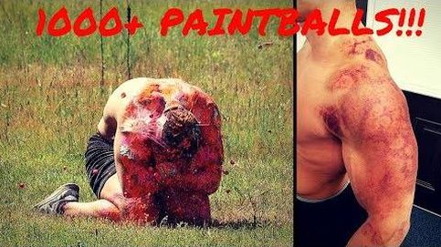 El reto más doloroso: recibir 1.000 disparos de 'paintball'