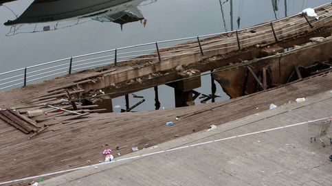 El accidente en el puerto de Vigo durante el festival 'O Marisquiño', en imágenes 