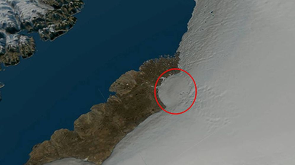 Resultado de imagen para Hallan un crÃ¡ter gigante en Groenlandia causado por impacto de meteorito