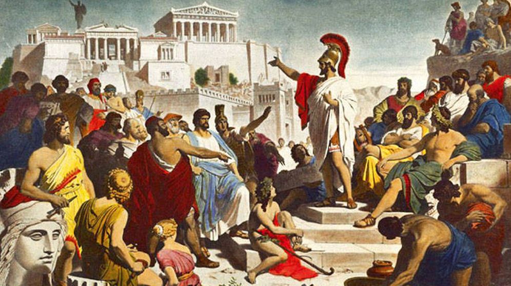 Foto: Pericles se dirige a la asamblea de Atenas